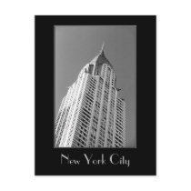 Chrysler Building B&W Postcard
