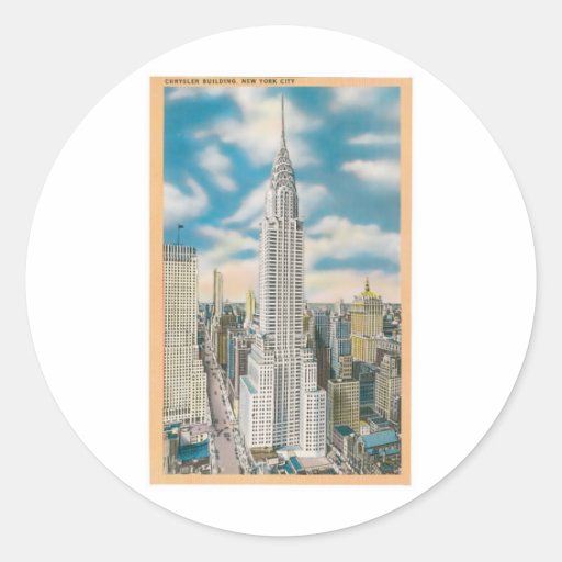 Chrysler Building, New York City Round Sticker