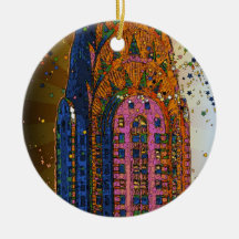 Chrysler Building Top Closeup #1 Ornament