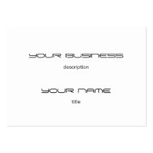 Chubby Business Card Template Premium  Heavy White