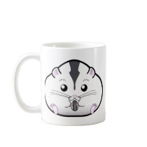 Chubby Semi White Russian Dwarf Hamster Coffee Mugs