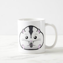 Chubby Semi White Russian Dwarf Hamster Coffee Mugs