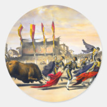 Chulos Playing the Bull Stickers