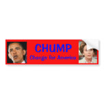 Chump Change for America - Customised bumper stickers