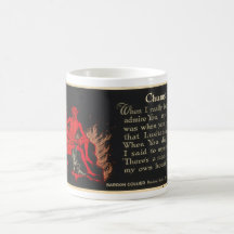 Chums World War I Lusitania Devil Cartoon Coffee Mug