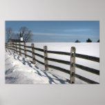 Church and Fence Posts posters