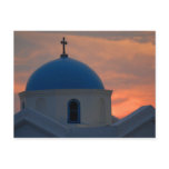 Church at sunset postcards