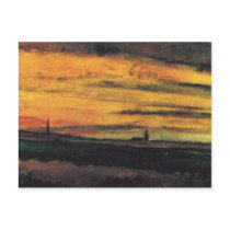 Church at Twilight, Vincent van Gogh Postcards
