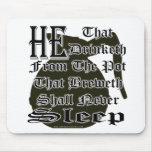 CHURCH COFFEE JOKE mousepads