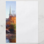 Church in autumn full colour flyer
