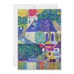Church in Unterach on Lake Atter Klimt St Wolfgang invitations