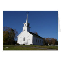 Church In Vermont Greeting Cards
