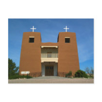 Church near Santa Fe, New Mexico Post Card