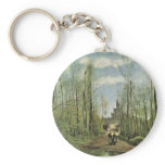 Church Of Marissel By Corot Jean-Baptiste-Camille keychains
