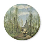 Church Of Marissel By Corot Jean-Baptiste-Camille magnets