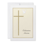 Church Ordination Invitation -- Cross & Dove