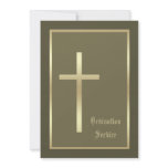 Church Ordination Invitation -- Cross Invitation
