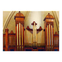 Church Organ Custom Invitations