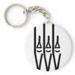 church organ pipes icon keychains
