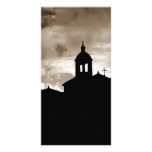 Church silhouette photo cards