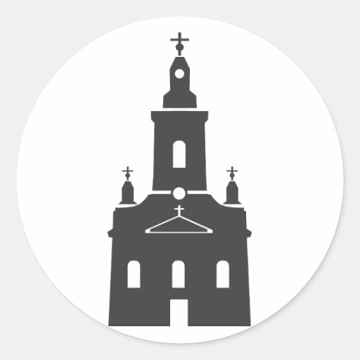 Church Sticker Zazzle.co.uk
