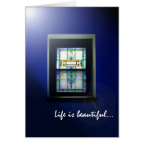 CHURCH WINDOW BLUE - Customised