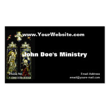 Church Windows Profile Card Business Card Templates