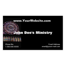 Church Windows Profile Card Business Card