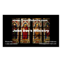 Church Windows Profile Card Business Card Templates