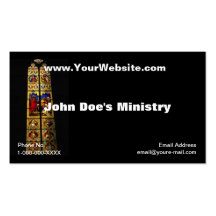 Church Windows Profile Card Business Card Templates
