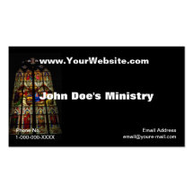Church Windows Profile Card Business Card Template
