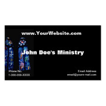 Church Windows Profile Card Business Cards