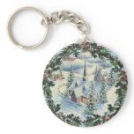 CHURCH & WREATH by SHARON SHARPE keychains