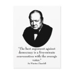 Churchill and Funny Quote postcards