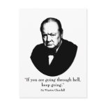 Churchill and Quote postcards