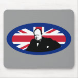 Churchill and Round Union Jack mousepads