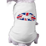 Churchill as Bulldog and the Union Jack pet clothing