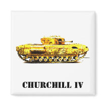 CHURCHILL IV FRIDGE MAGNET