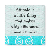 Churchill Quotation - Motivational Magnet