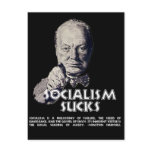 Churchill Quote:  Socialism Sucks! postcards