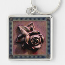 Churchyard Rose Keychain