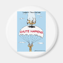 Chute Happens Funny Gifts & Collectibles Fridge Magnets