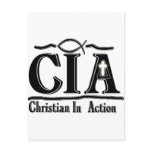 CIA CHRISTIAN IN ACTION ACRONYM POSTCARD