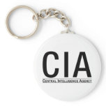 CIA Initials + Central Inteligence Agency Text keychains