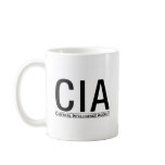 CIA Initials + Central Inteligence Agency Text mugs