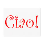 Ciao postcards