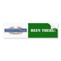 CIB badge, BEEN THERE! bumper stickers