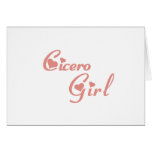 Cicero Girl tee shirts cards