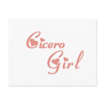 Cicero Girl tee shirts Postcard