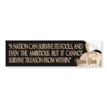 Cicero Quote on Treason Bumper Stickers